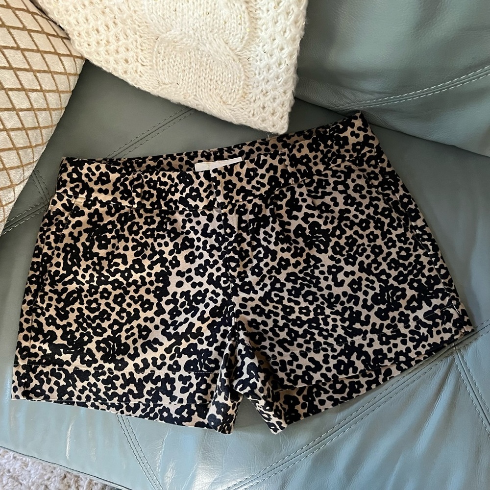 NWOT BANANA REPUBLIC Animal Print DRESS SHORTS 4